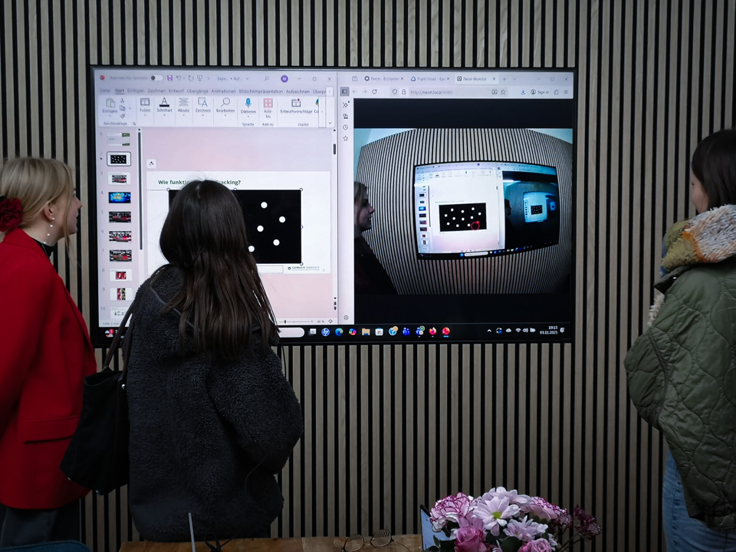 Monja Steinigke 2 Uebung Eyetracking 4 Beitragsbild “Eröffnung des Psychologie-Lab”